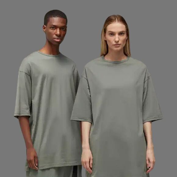 adidas Y-3 Boxy Tee Green Oversized Size M NWT IP7711 - Picture 8 of 11